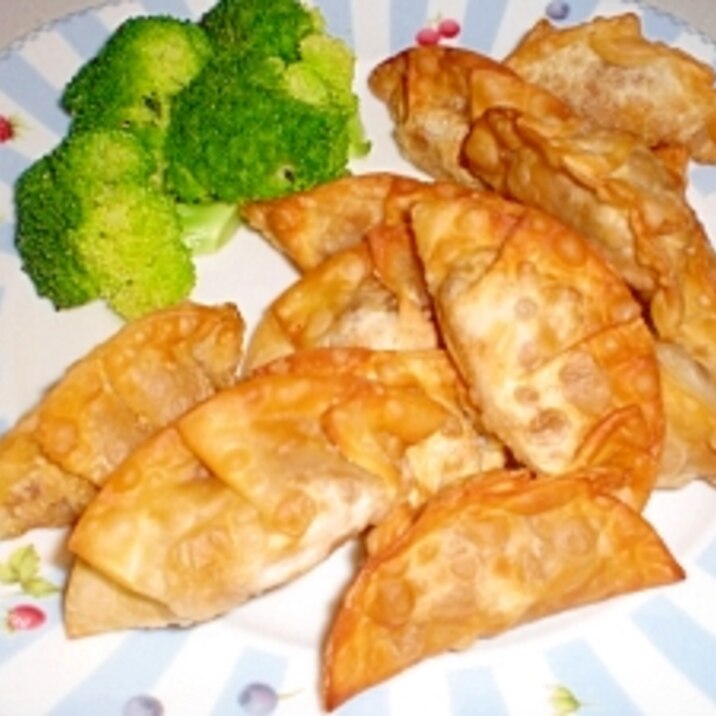 ドライカレーをたっぷり!揚げ餃子